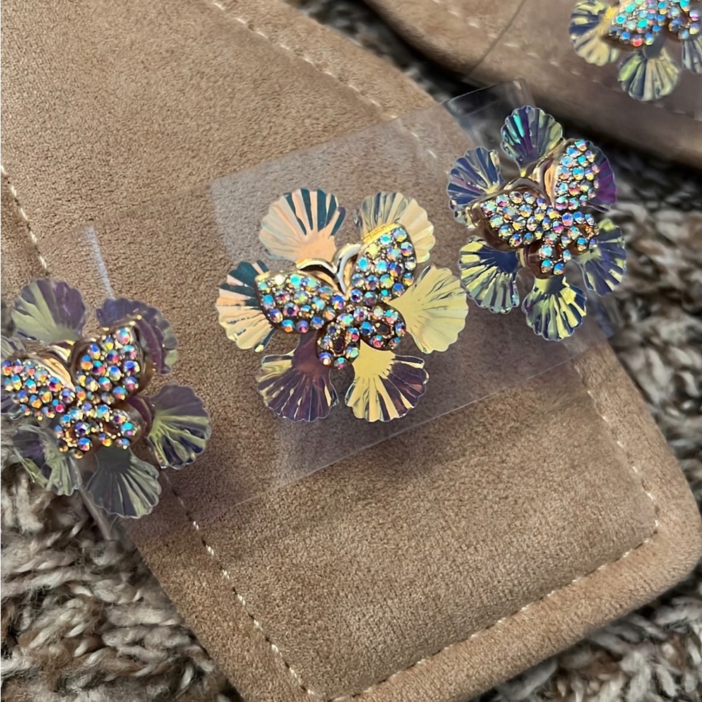 Butterfly Rhinestone Flat Slides - Picture 7 of 11